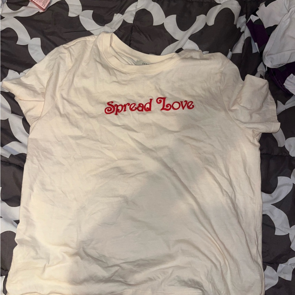 Spread Love off white forever 21 tee